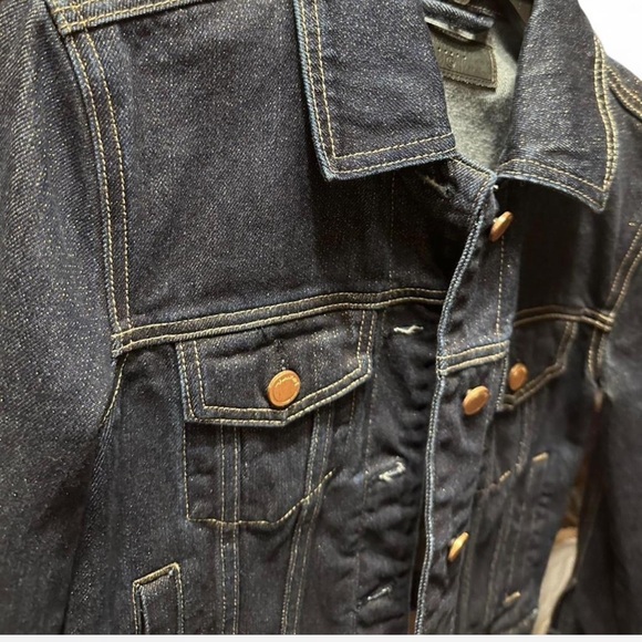 Blancnyc Classic Denim Jacket gold & blue - Picture 4 of 6